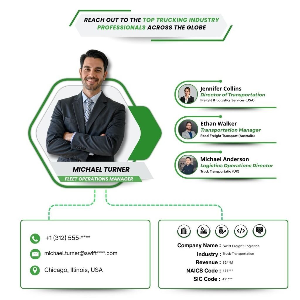 Reach Out to the Top Trucking Industry Professionals Across the Globe