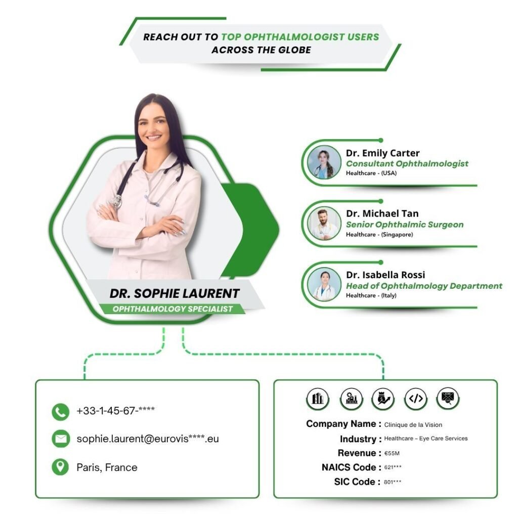 Reach out to Top Ophthalmologist Users across the globe
