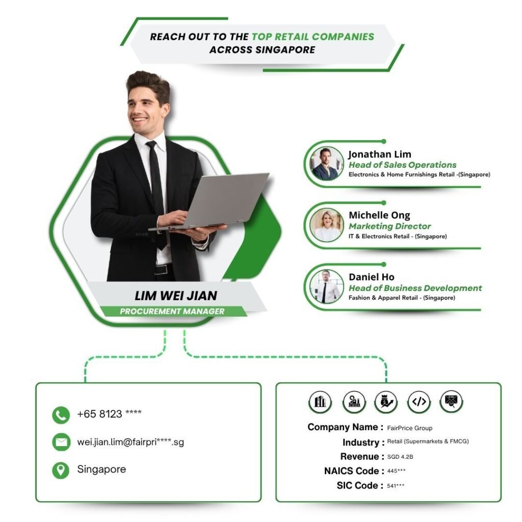 Reach out to the Top Retail Companies across Singapore