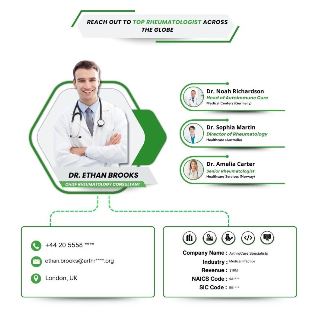 Reach Out to Top Rheumatologist Across the Globe