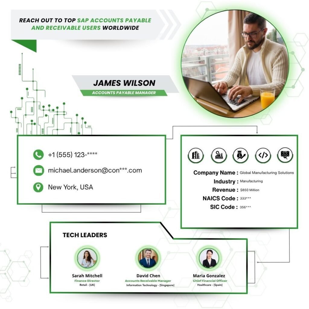 Reach Out to Top SAP Accounts Payable and Receivable Users Worldwide