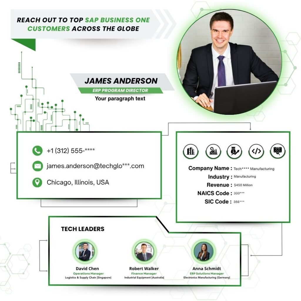 Reach Out to Top SAP Business One Customers Across the Globe