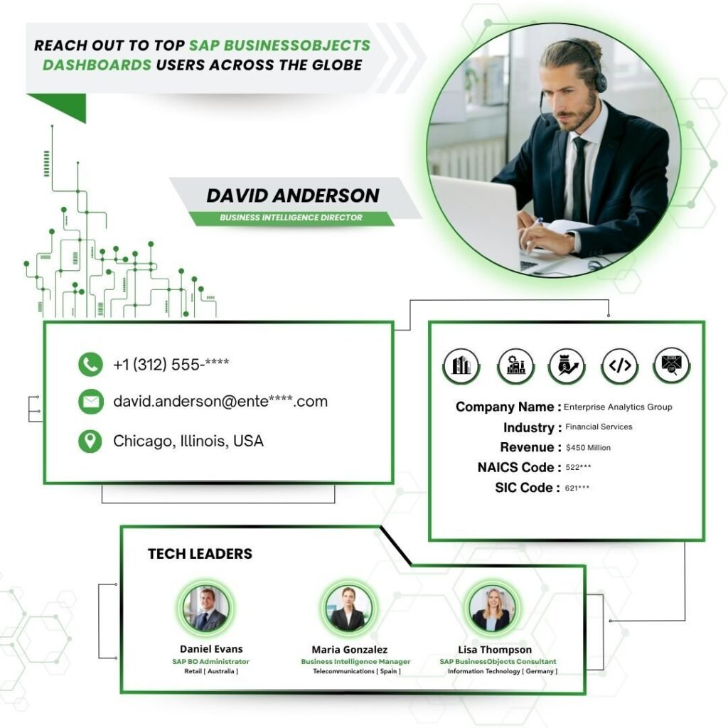 Reach Out to Top SAP BusinessObjects Dashboards Users Across the Globe