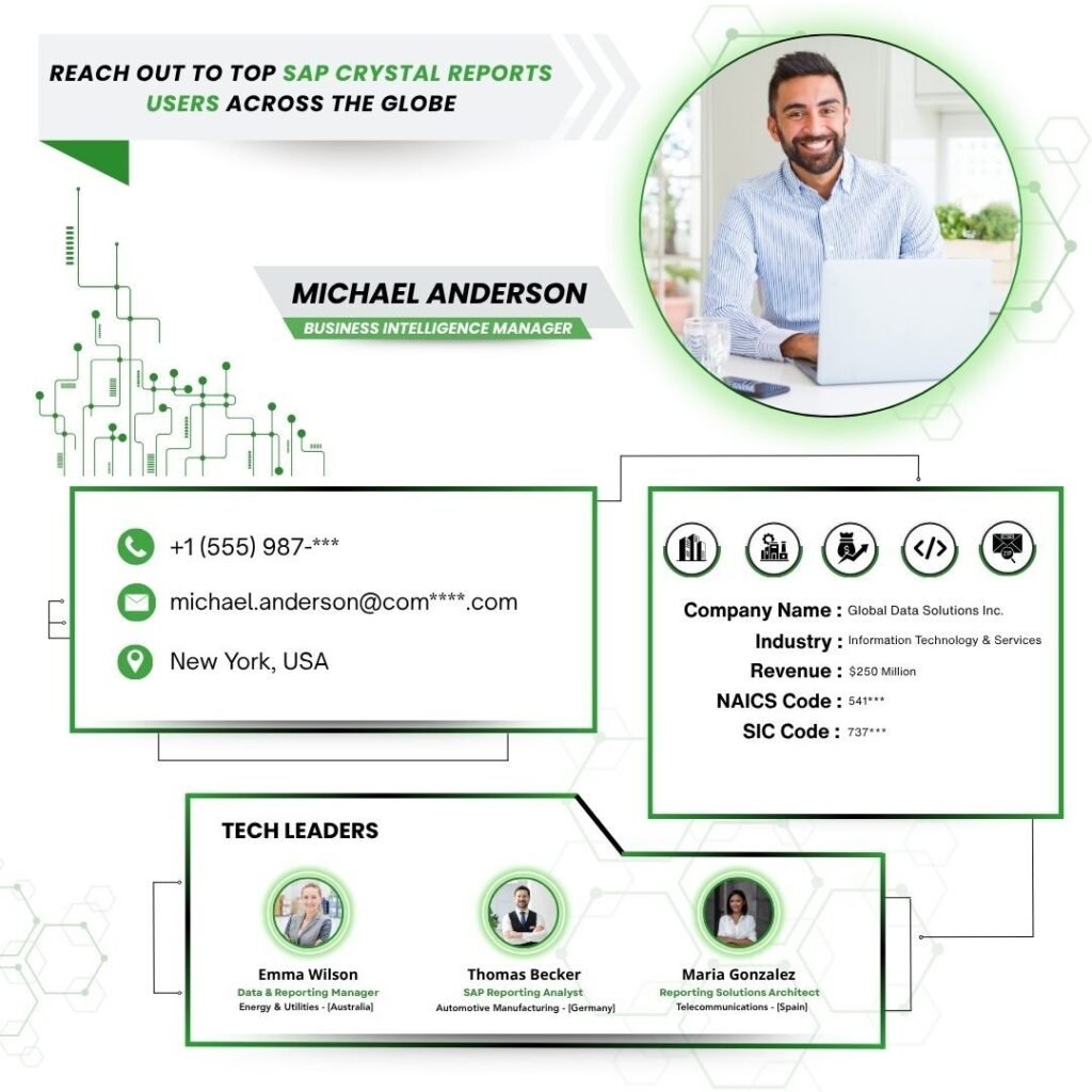 Reach Out to Top SAP Crystal Reports Users Across the Globe