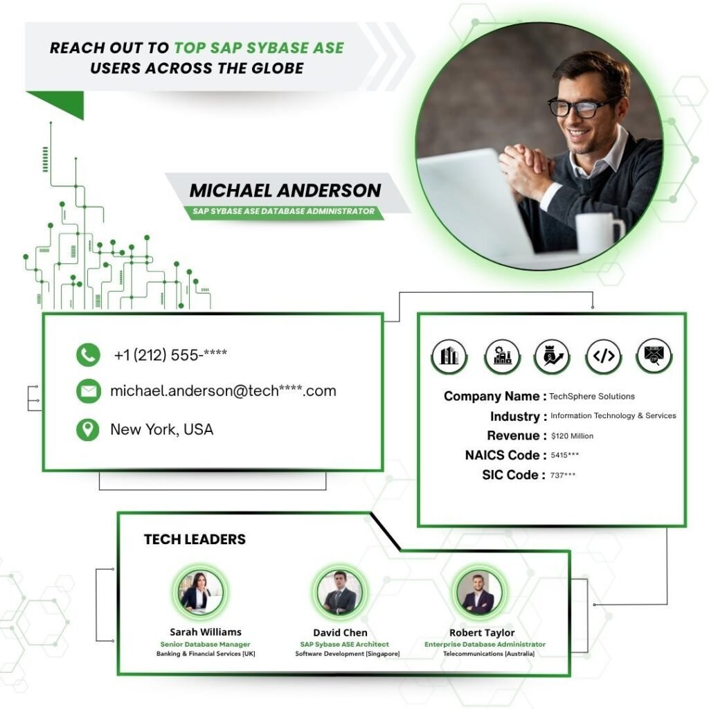Reach Out to Top SAP Sybase ASE Users Across the Globe