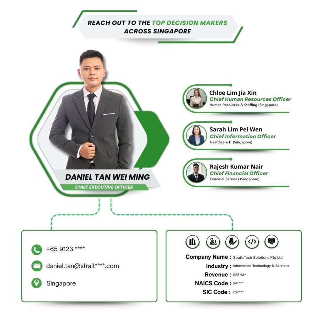 Reach out to the Top Decision Makers across Singapore