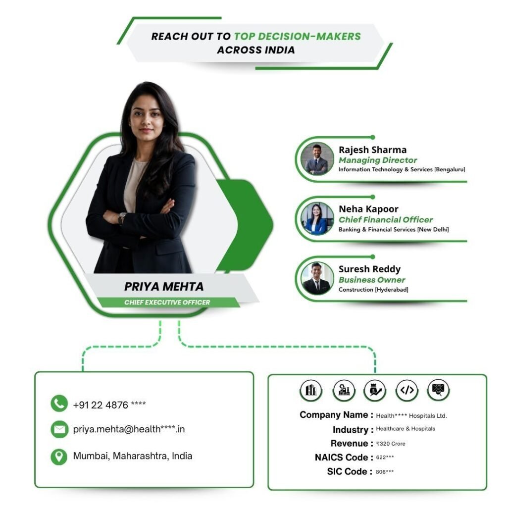 Reach Out to Top Decision-Makers Across India