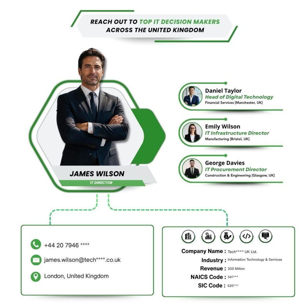 Reach Out to Top IT Decision Makers Across the United Kingdom