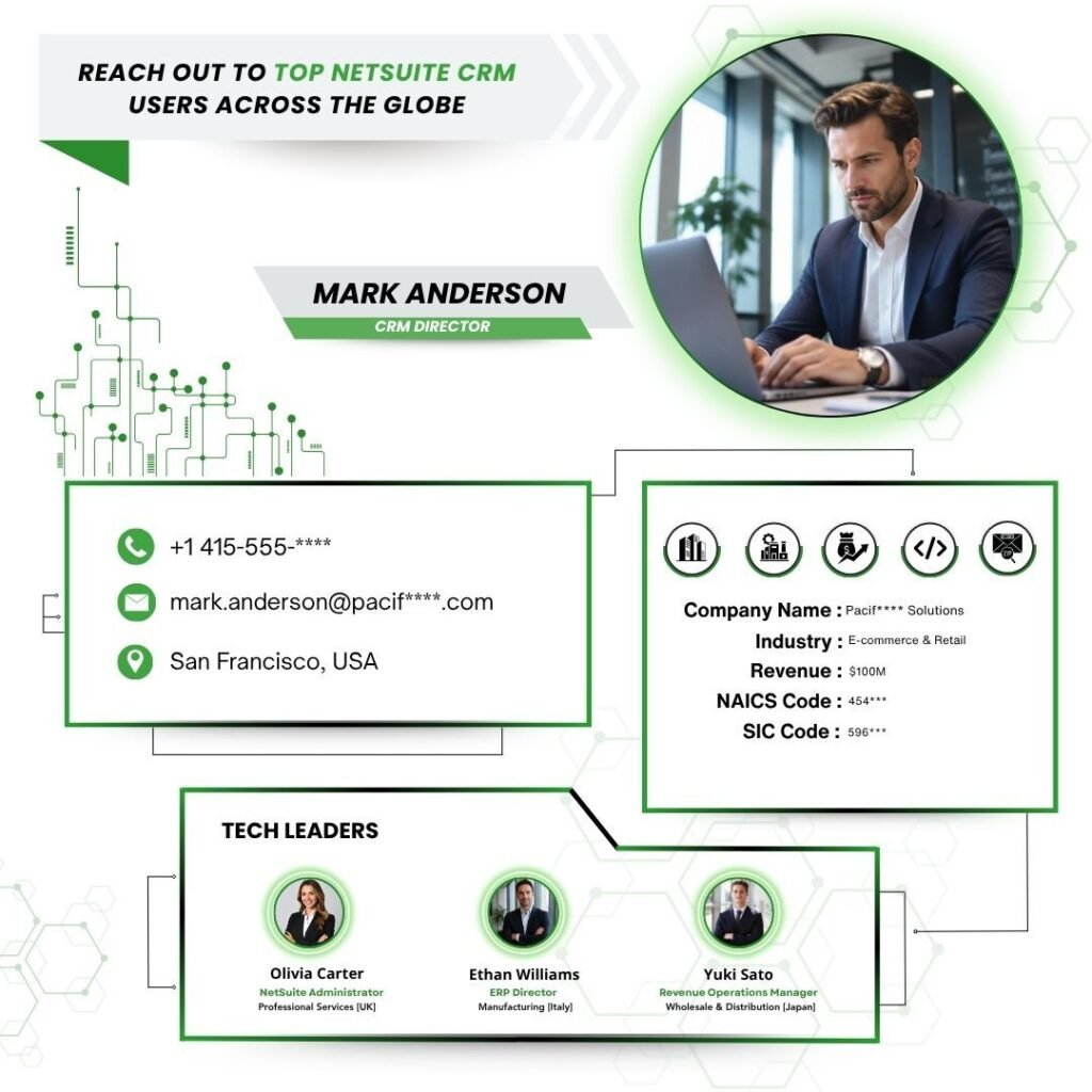 Reach Out to Top NetSuite CRM Users Across the Globe