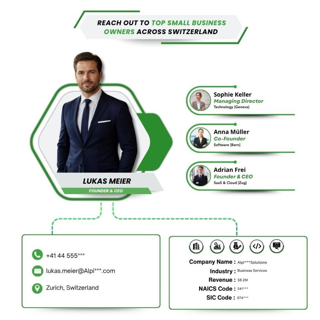 Reach Out to Top Small Business Owners Across Switzerland