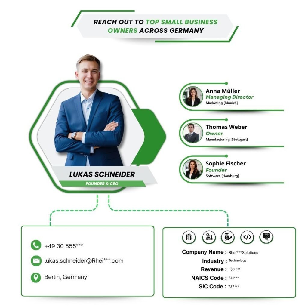 Reach Out to Top Small Business Owners Across Germany